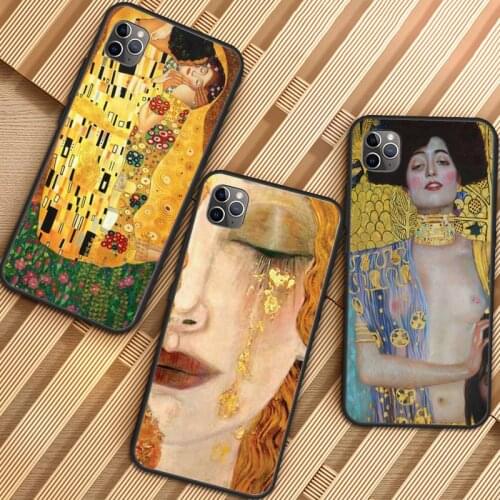 Kiss by Gustav Klimt Design Phone Case for iPhone 11 12 mini pro XS MAX 8 7 6 6S Plus X 5S SE 2020 XR