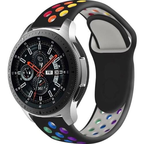 20mm/22mm watch band for Samsung Galaxy watch 3/46mm/42mm/Gear S3 Frontier Silicone bracelet Huawei GT/GT2/2e/Pro Active 2 strap
