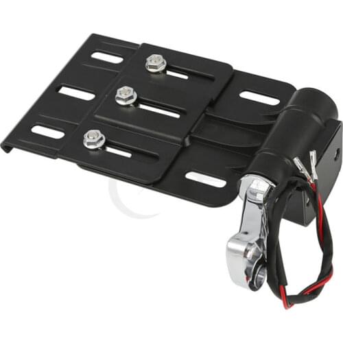 LED Light Side Mount License Plate Telescopic For Harley Sportster XL 1200 883 XL883N 883L XL50 Forty Eight 2004-2016