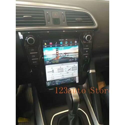 10.4' Vertical screen Tesla Style Android 9.0 auto Car DVD GPS Navigation Player for Renault Renault Kadja 2016 2017 PX6 HDMI