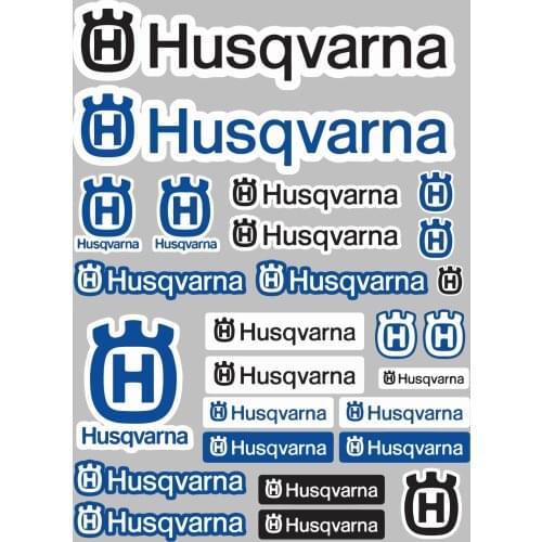 1 set Auto Exterior Decorate Car Window Rear Windshield Motocross Helmet Sticker Decals for Husqvarna Car Suv 4x4 vintage