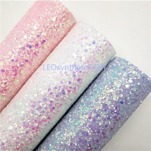 1PC 21X29CM Pastel Glitter Fabirc, Chunky Glitter Leather, Wine Glitter Leather Sheets For Making Bows LEOsyntheticoDIY GM3193A