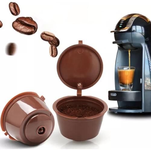 1Pcs Reusable Coffee Capsule Filter Cup Capsule Coffee Cup Filter Refilling Filter Coffeeware for Dolce Gusto 5Colors