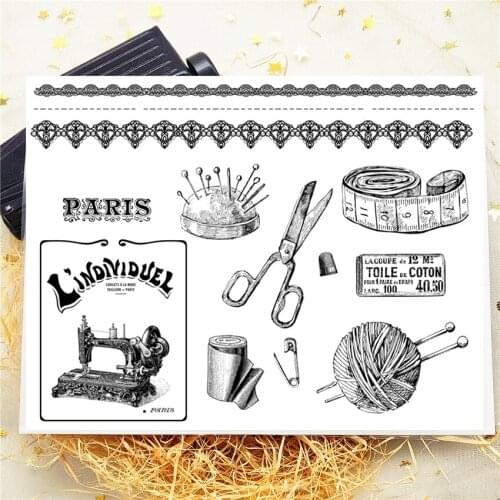 14x18CM Butterfly Ladies Transparent Seal Clear Stamps Silicone Seal Roller Stamps DIY Scrapbook Album / Card Production