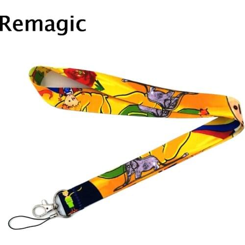 20pcs Little prince cartoon vintage 90s kids couple funny Neck Strap Lanyards ID badge card holder keychain Mobile Phone Strap