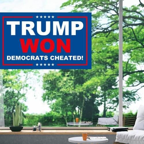 2024 Trump Winning Flag Bannner In The U.S. Election Supporter Choice