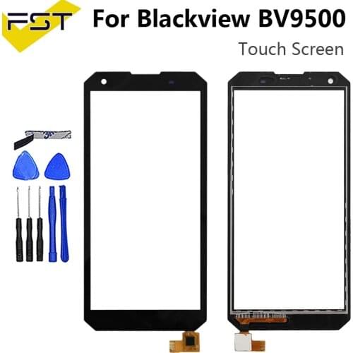 5.7''Black for Blackview BV9500 Touch Screen Digitizer 100% tested Digitizer Glass Panel Touch Replacement For Blackview BV9500