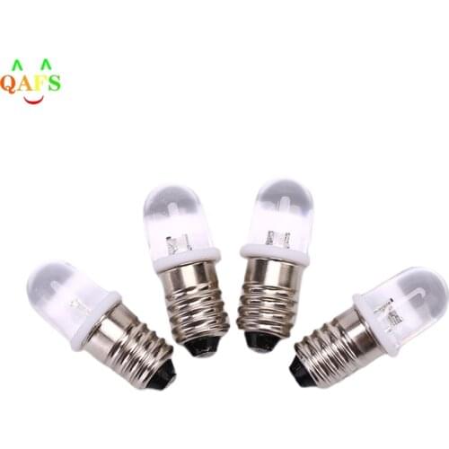 5 Pcs/lot E10 Led Bulb E10 DC 3V 4.5V Instrument Bulb E10 Indicator Bulb Old Fashioned Flashlight Bulb 2.8cm x 1cm
