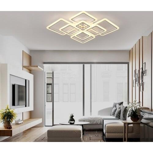 Acrylic LED Ceiling lights Overhead Frame Large Deluxe Ceiling lamp Living Room Dining Room Bedroom Study Lighting fixture