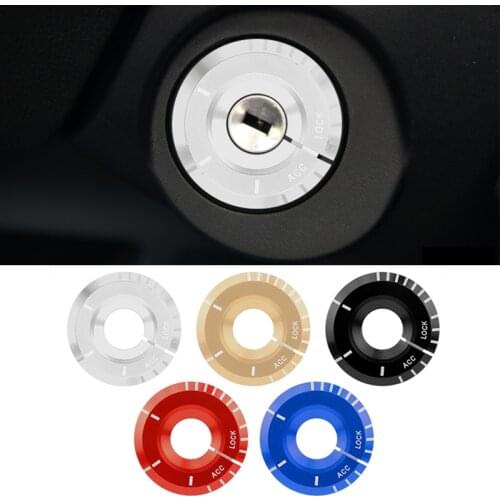 Thie2e Car Ignition Switch cover auto car accessories sticker For AUDI A1 A3 A4 A5 A7 A8 Q3 Q5 Q7 Audi Sline Quattro S3 S4 S5 S6