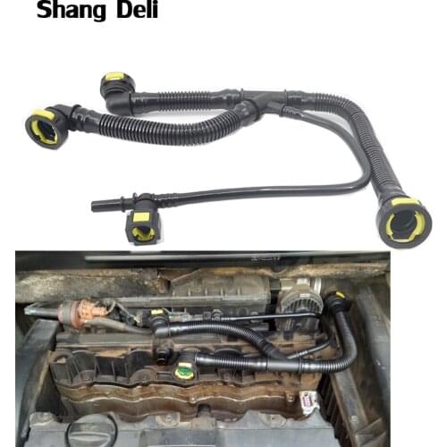 Car Crankcase Ventilation Hose Pipe Suitable for Peugeot 307 308 207 206 Citroen 1.6V