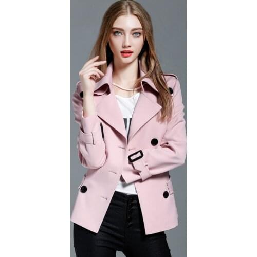KMETRAM Women's Short Trench Coats