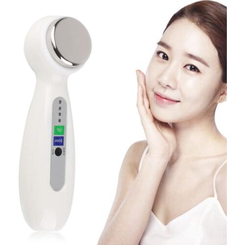 Beauty Care 1MHz Ultrasonic Facial Cleanser Massage EMS Massager Skin Rejuvenation Anti Wrinkle Acne Pigmentation Remover