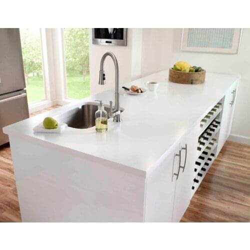 Kitchen island with sink and wine rack