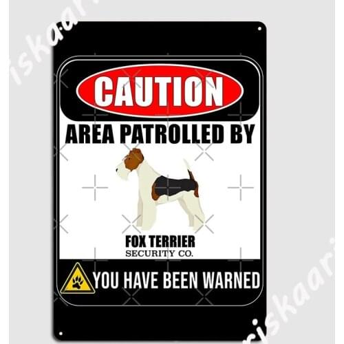 Caution Area Patrolled Metal Plaque Poster Cinema Living Room Painting Décor Custom Club Bar Tin sign Poster