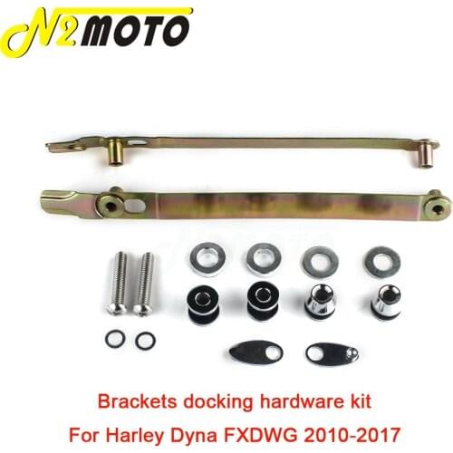 Motorcycle Detachable Rear Fender Mounting Bracket Back Sissy Bar Docking Hardware Kits For Harley Dyna FXDWG 2010-2017 54097-10