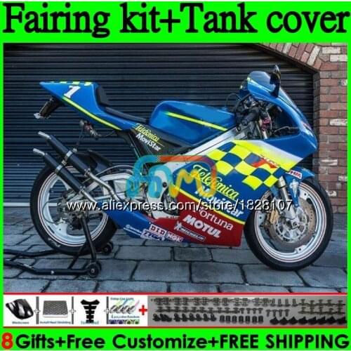 Kit+Tank For SUZUKI RGV-250 RGV250 SAPC VJ22 103BS.77 VJ21 RGV 250 92 93 94 95 Movistar Blue 96 1992 1993 1994 1995 1996 Fairing