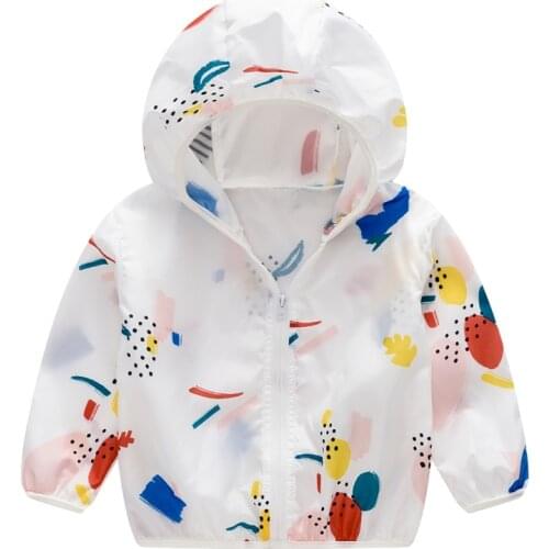 New Brand Kids Clothes Boys Girls Jackets Children Hooded Windbreaker Infant Waterproof Hoodies Toddler Baby Coat For Kids 2-7T