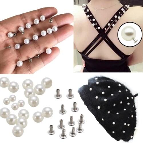 New 100pcs/set pearl rivets button for cloth pants hat bag shoes crafts decoration DIY home garment accessories scrapbook