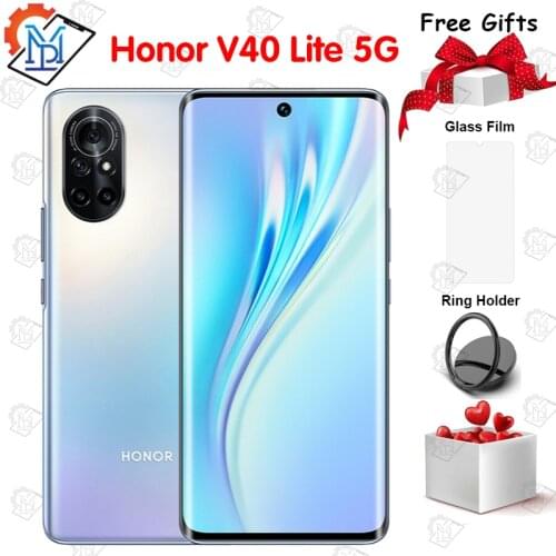 Original Honor V40 Lite 5G Mobile Phone 6.57 Inch 8GB RAM 128GB ROM MT6853 Dimensity 800U Octa Core Fast Charging 66W Smartphone
