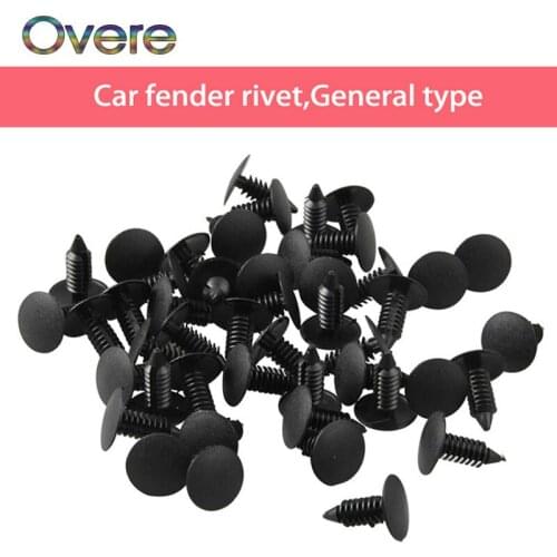 Overe 50X Auto Bumper Clips Fasteners & Car Door Trim Panel Fender Rivet For Renault Megane 3 Chevrolet Cruze Aveo Captiva Lada