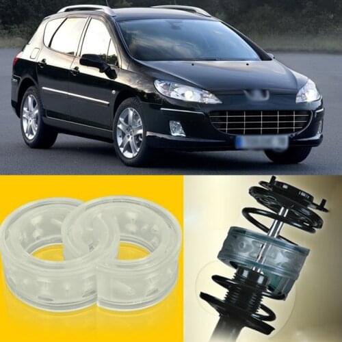 2pcs Power Front /Rear Shock Suspension Cushion Buffer Spring Bumper For Peugeot 407