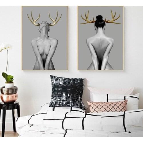 Sexy Lady Women Nordic Poster Print Wall Picture Canvas Painting Home Art S Girl Bedroom Living Room Decor