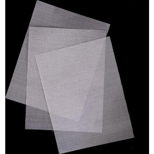 3Pc Car Bumper Stainless Steel Repair Net Plastic Crack Repair Hole Mesh Net For Bumper Body Hood Vents