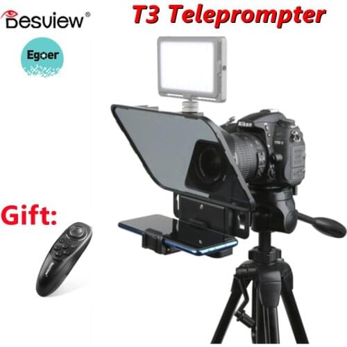 BESTVIEW T3 Teleprompter Inscriber for Mobile Teleprompter Artifact Video for Canon Nikon Sony Camera Photo Studio DSLR