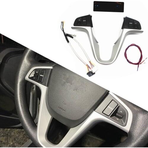 For Hyundai VERNA SOLARIS Steering wheel audio volume music control button switch with Bluetooth telephone sound order backlight