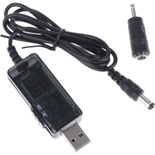 USB Boost Converter DC 5V To 9V 12V USB Step-up Converter Cable + 3.5x1.35mm Connecter For Power Supply/Charger/Power Converter
