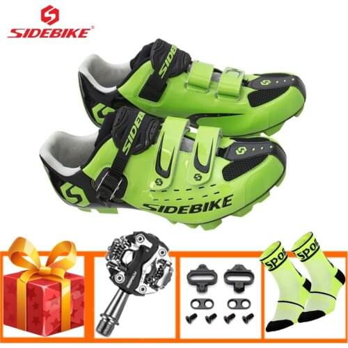 SIDEBIKE mountain bike cycling shoes sapatilha ciclismo mtb SPD pedals shoes self-locking breathable bicicleta outdoor sneakers