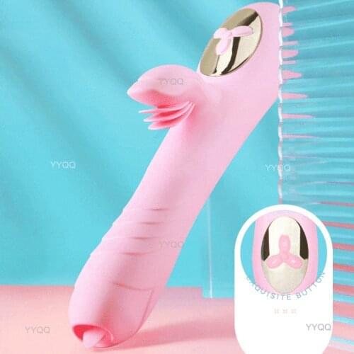 Vibrator Tongue Licking Oral Sex Sex Toy Dildo Retractable G-spot Tease Clitoris Female Masturbation Device Adult Products 18