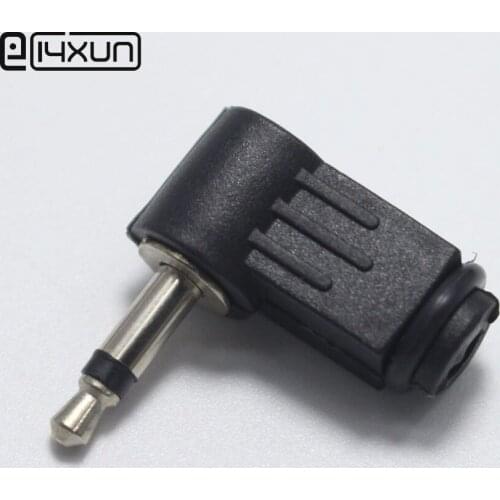 1pcs 3.5mm Audio Single Channel Mono Male jack Plug 3.5 mm 2 Pole Right Angle Plugs for Phone Headset