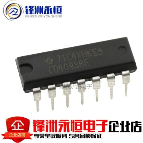 10PCS CD4093BE HCF4093BE DIP14 CD4093 DIP 4093 DIP-14 4093BE new original IC