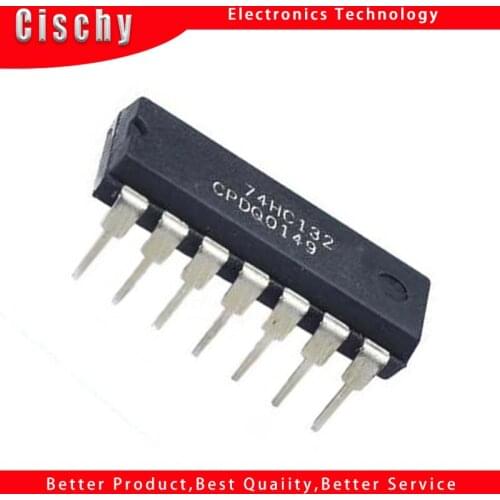 10PCS/LOT 74HC132 74HC132N SN74HC132 SN74HC132N DIP IC DIP-14 New