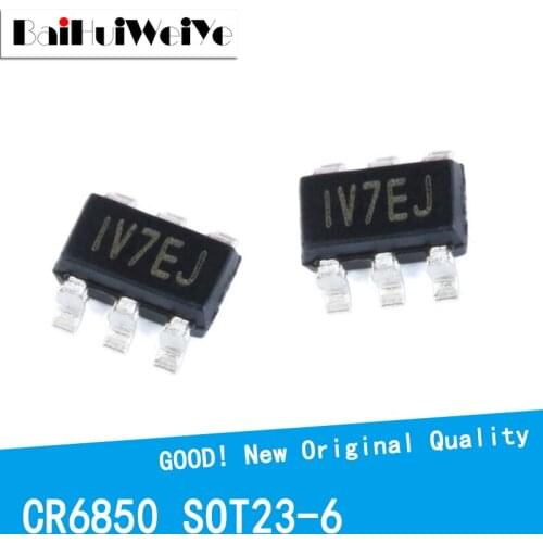 10Pcs/Lot CR6850S CR6850 6850 SMD PWM Controller Power Supply IC SOT23 SOT23-6 New Original Good Quality Chipset