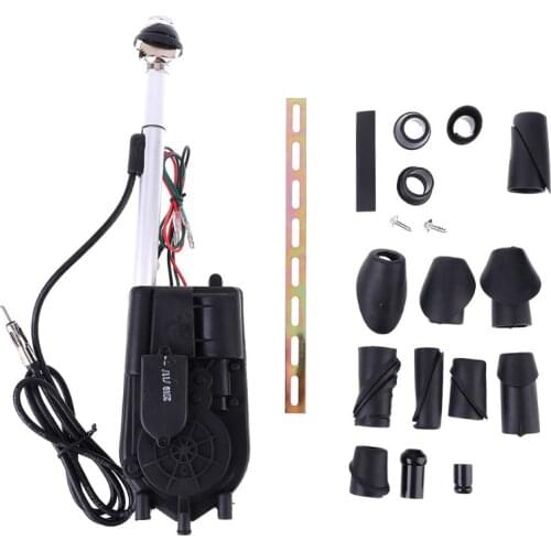 12V Universal Waterproof Car Auto AM FM Radio SUV Electric Power Adjustable Cable Length Automatic Antenna Aerial