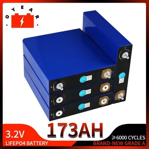 4-48pcs New 3.2V 180Ah lifepo4 Battery Lithium iron phosphate Solar Energy Storage RV Electric car battery pack EU US tax free