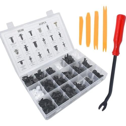 Car Repa Kits Plastic Car Vehicle Body Push Pin Rivet Fasteners Trim Clips Car Repair Assortment Kits For Auto Interio 1Set