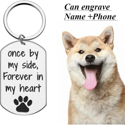 Custom Dog Tag Engraved Pet Dog Collar Accessories Personalized Cat Puppy ID Tag Stainless Steel Name Tags Pendant Anti-lost