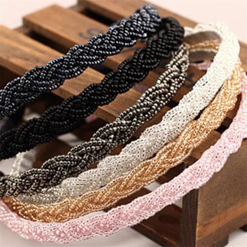 Girls Shiny Luxury Rhinestone Hair Band Diamond Hair Hoop Hair Accessories For Women Crystal Headbands Headwear