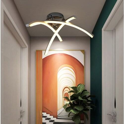 Large Bedroom Ceiling LED Ceiling Light 3 Arches Modern LED Lamp for Living Room Bedroom Kitchen Ceiling Lamp