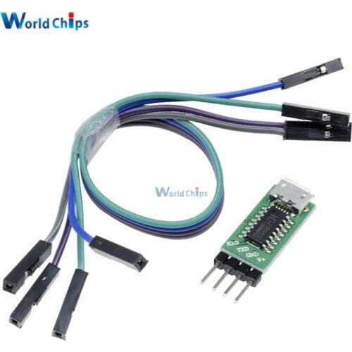 CH340C Micro USB to TTL Serial Port ISP Download Module 5V/3.3V 500ma Replace CP2102 CH340G CH340T For STM32 51 With DuPont Line