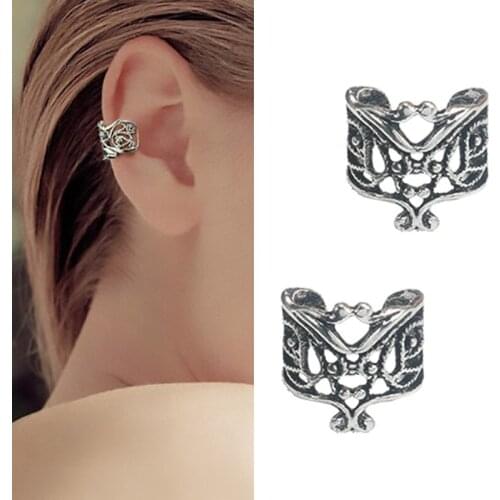 European and American retro hollow U-shaped ear bone clip earrings without pierced earrings men and women invisible ear clips s