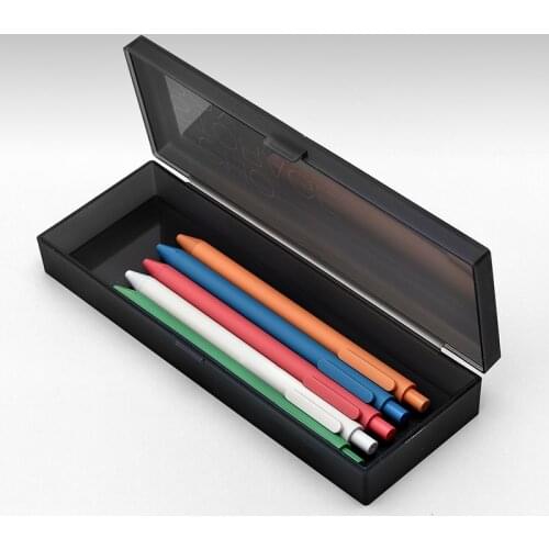 Youpin KACO ECHO Storage Box Transparent Black White Pencil Case Multi-Function Plastic Stationery Box For Children For Pens