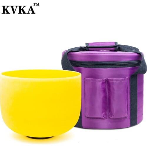 E note Frosted Quartz Crystal Singing bowl KVKA Solar Plexus Chakra Yellow Color 8inch