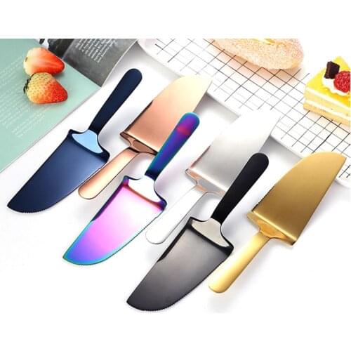 1 Pcs Creative Stainless Steel Cake Shovel Pie Pizza Cheese Divider Knives With Serrated Edge Bread Baking Tools