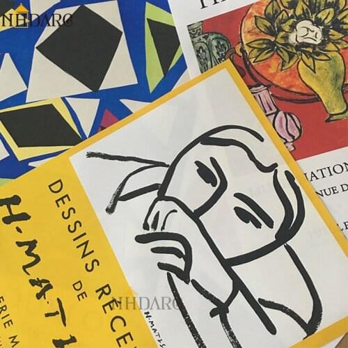 Henri Matisse Fashion Retro Posters And Prints Abstract Portrait Wall Art Canvas Painting Pictures For Living Room Home Decor