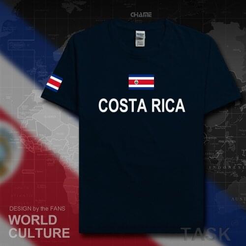 Costa Rica mens t shirts fashion 2017 jersey nation team 100% cotton t-shirt clothing tees country sporting CRI Costa Rican Tico